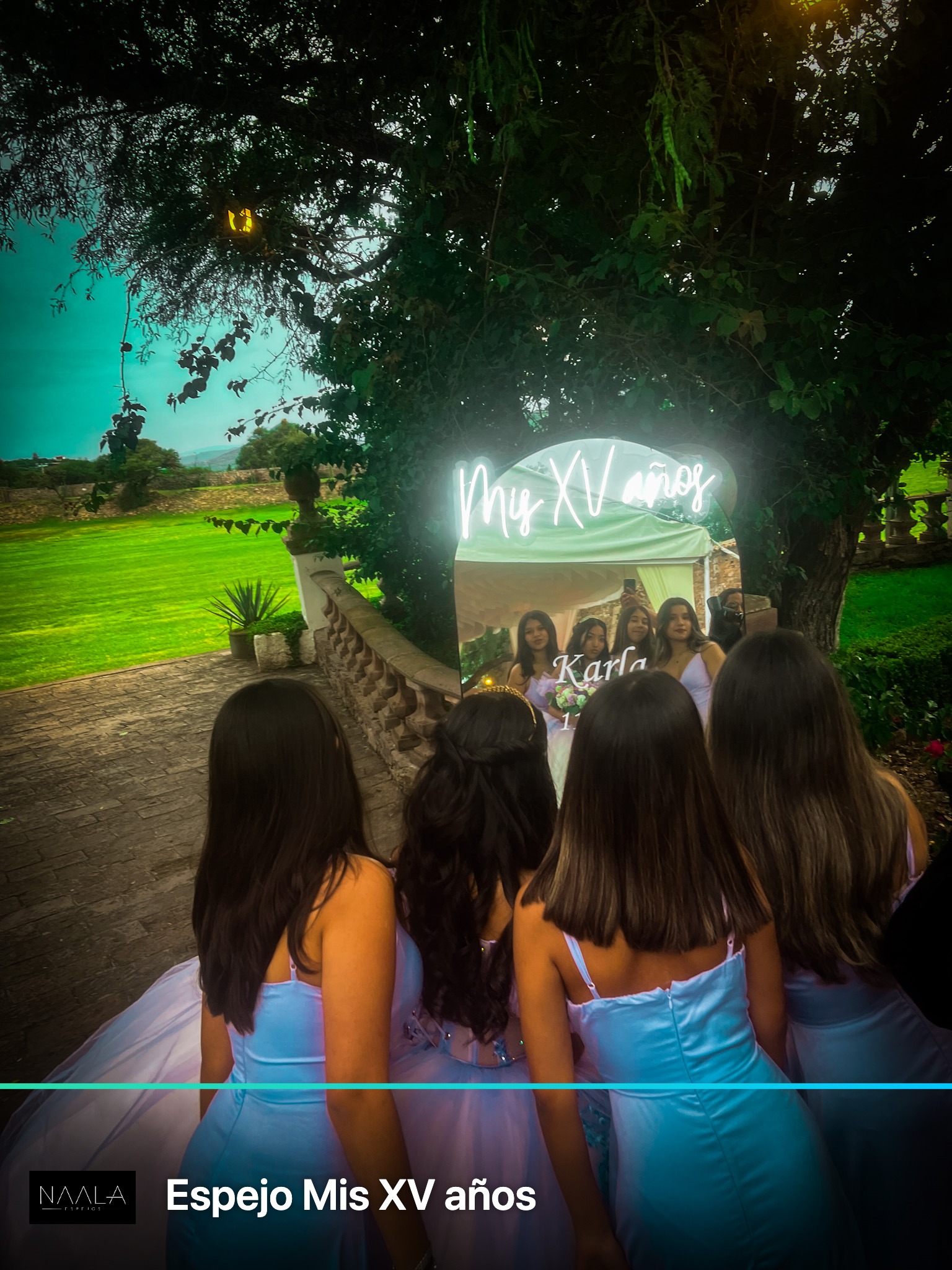Renta de espejo selfie NAALA para xv años